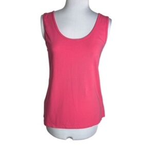NWOT Susan Bristol Essentials Coral Scoop Neck Tank Size XL